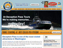 Tablet Screenshot of deceptionpasstours.com